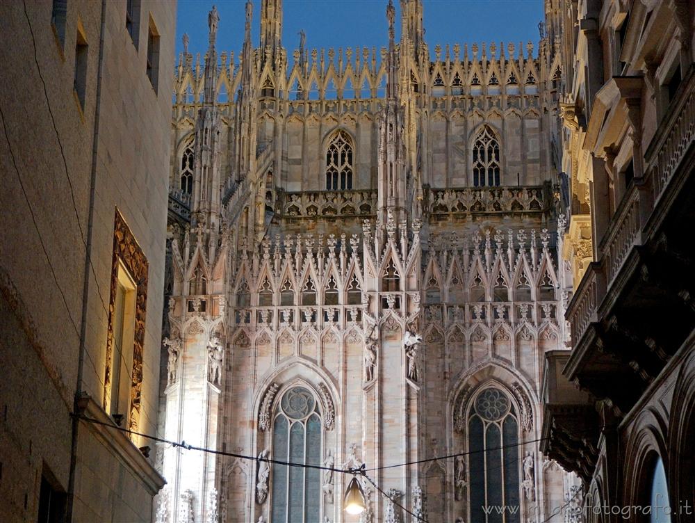 Milan (Italy) - The Duomo seen from San Raffaele street